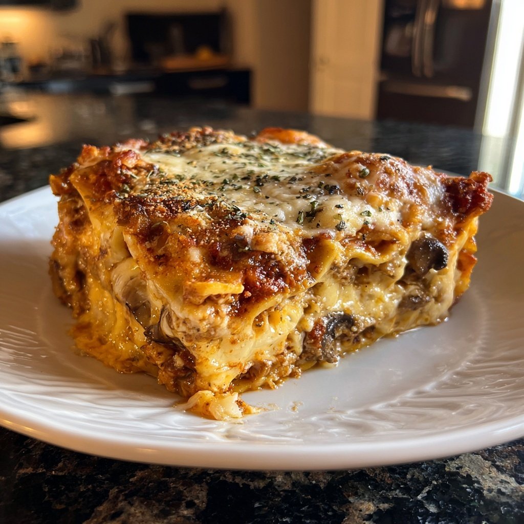 Lasagne mit Pilzen