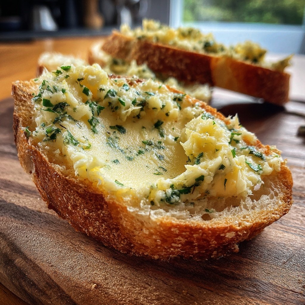Knoblauch-Kräuterbutter mit Zitrone