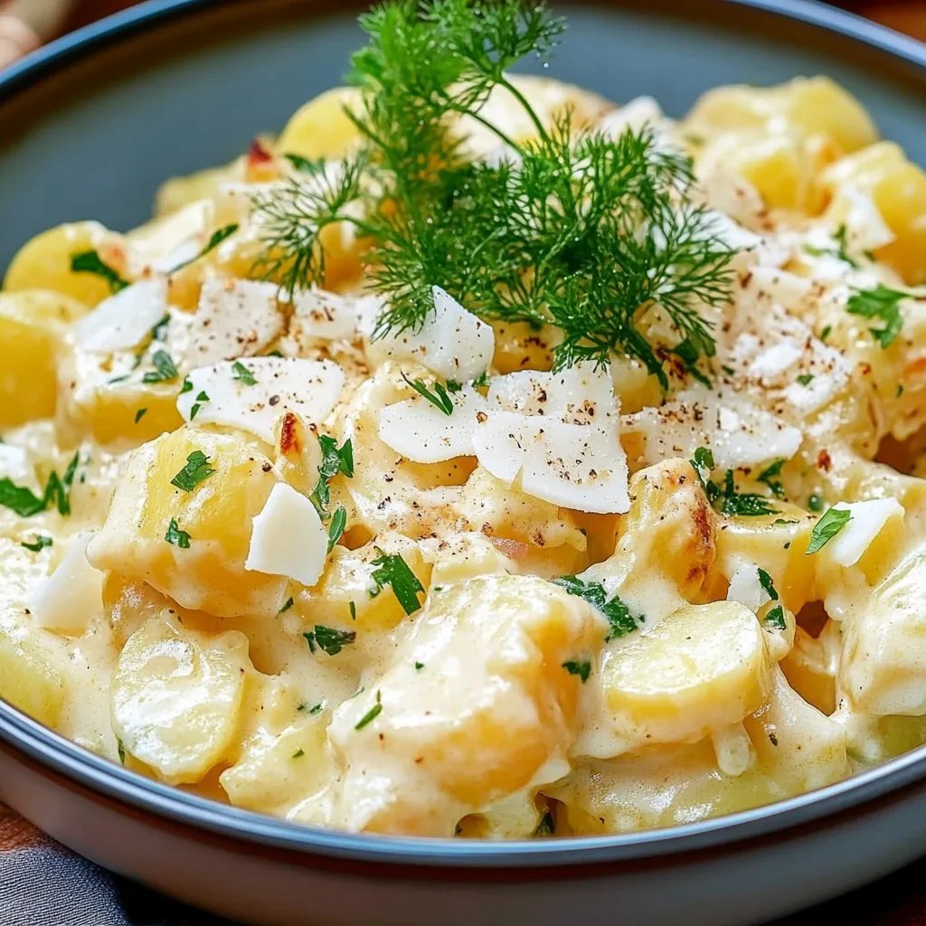 Omas Kartoffelsalat mit Brühe