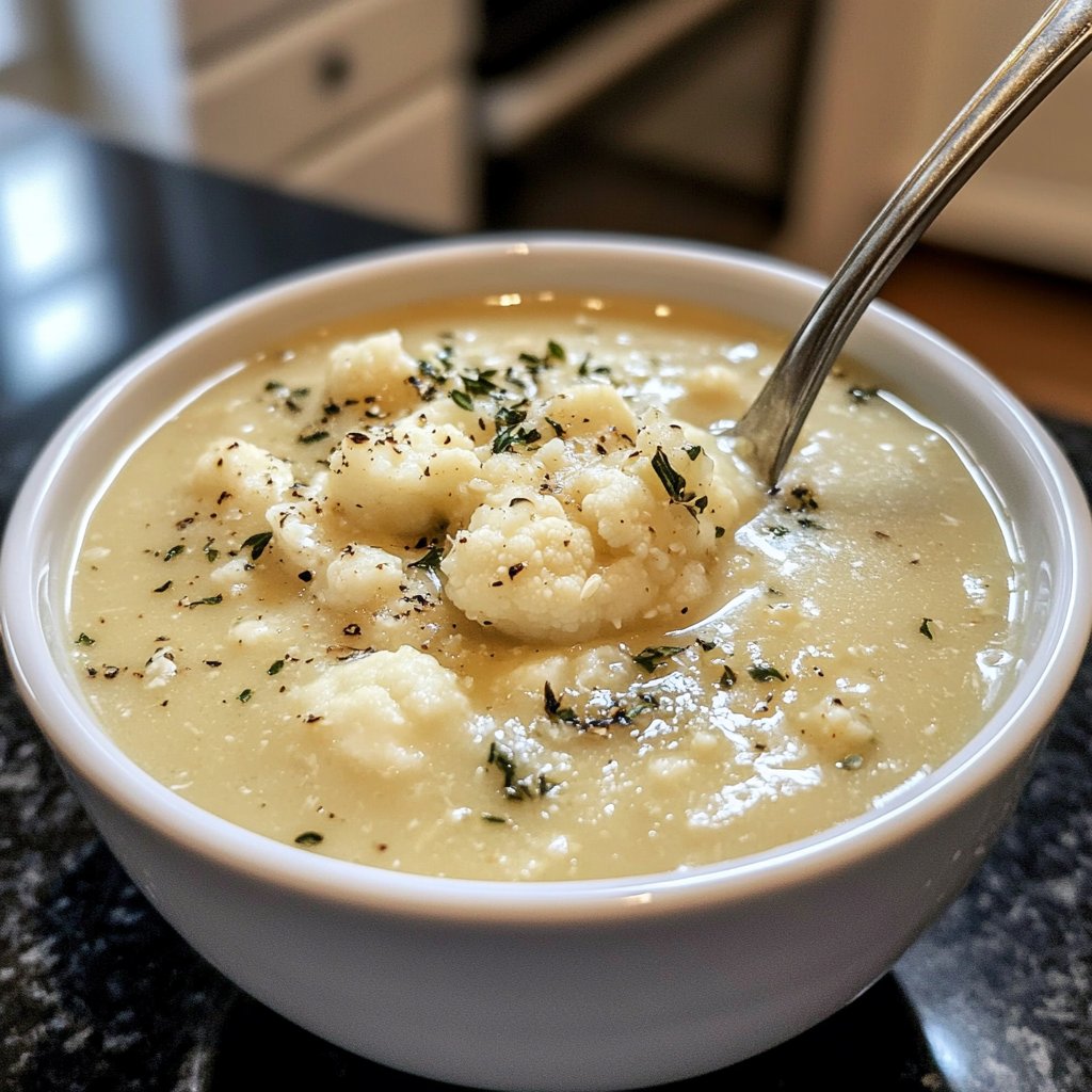 Blumenkohlsuppe vegetarisch