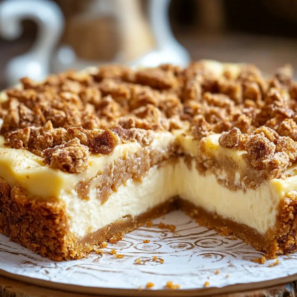 Spekulatius Käsekuchen mit Keksboden, Streuseln und Frischkäse