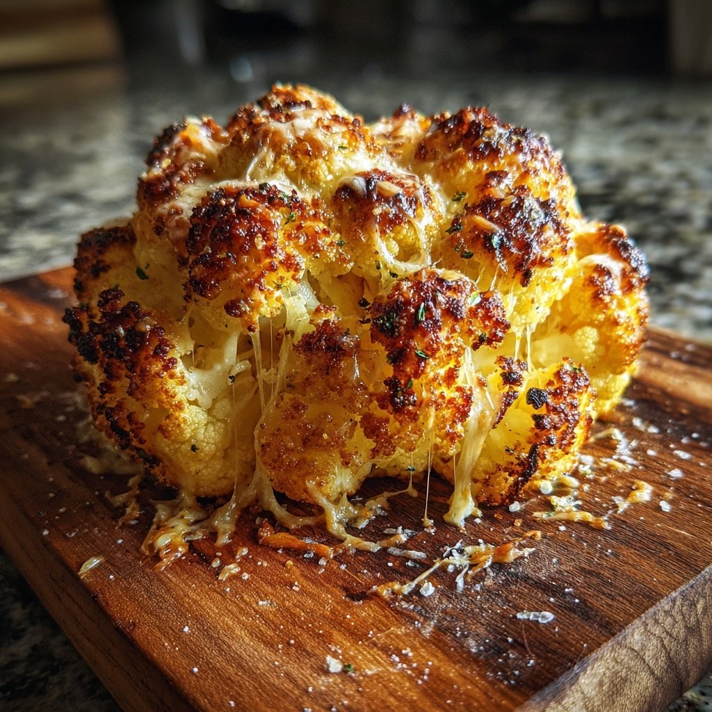 Überbackener Blumenkohl mit Käse