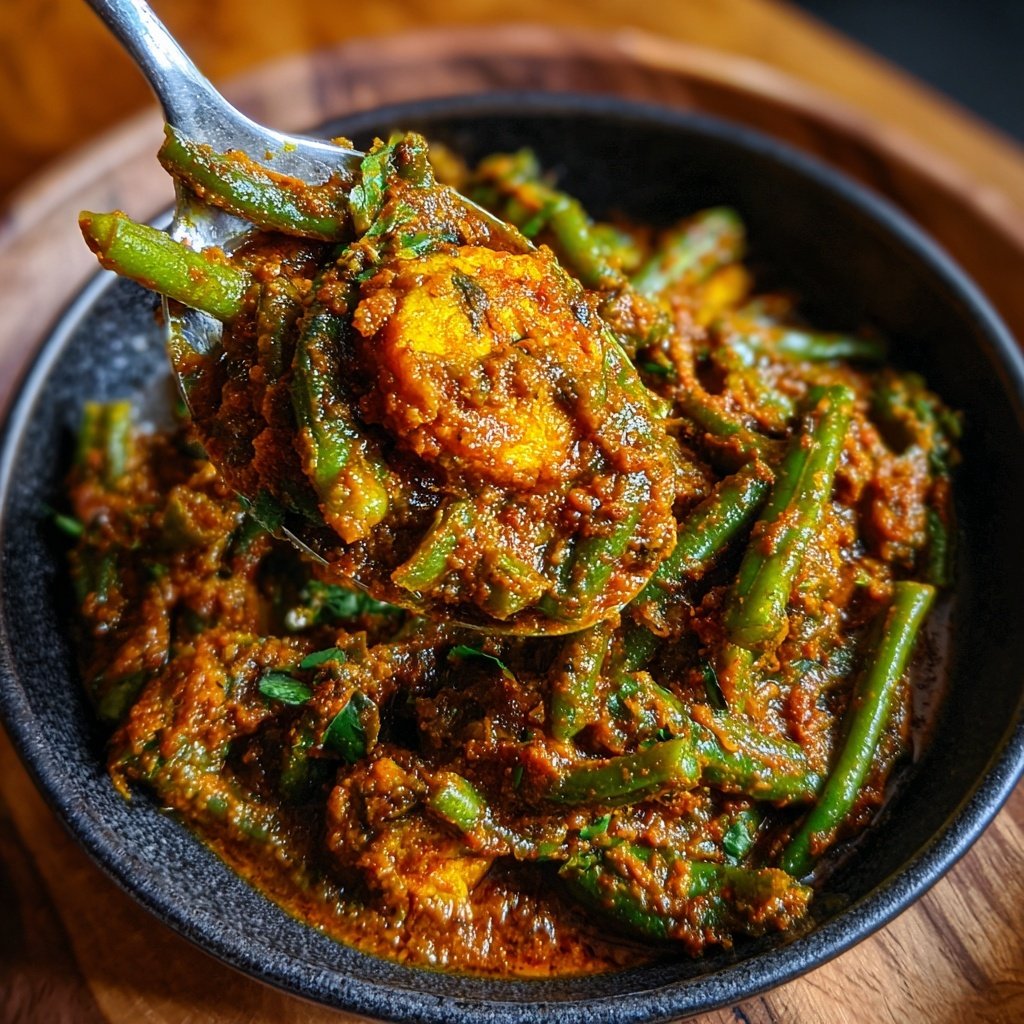 Curry mit grünen Bohnen