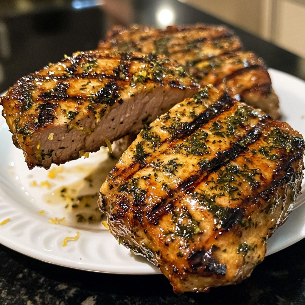 Hähnchenbrust mit Zitronen Kräuter Marinade