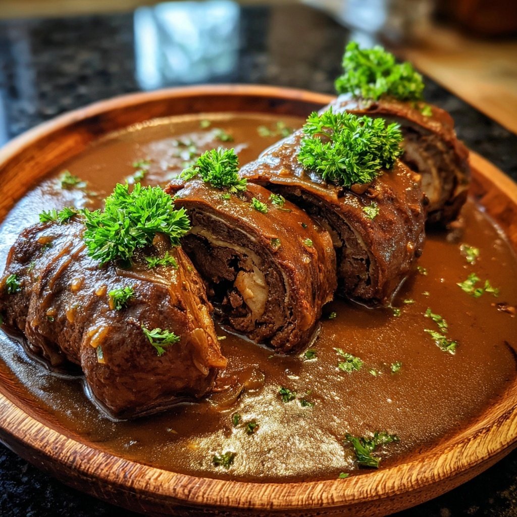 Hausmannskost Rinderrouladen mit Rahmsoße