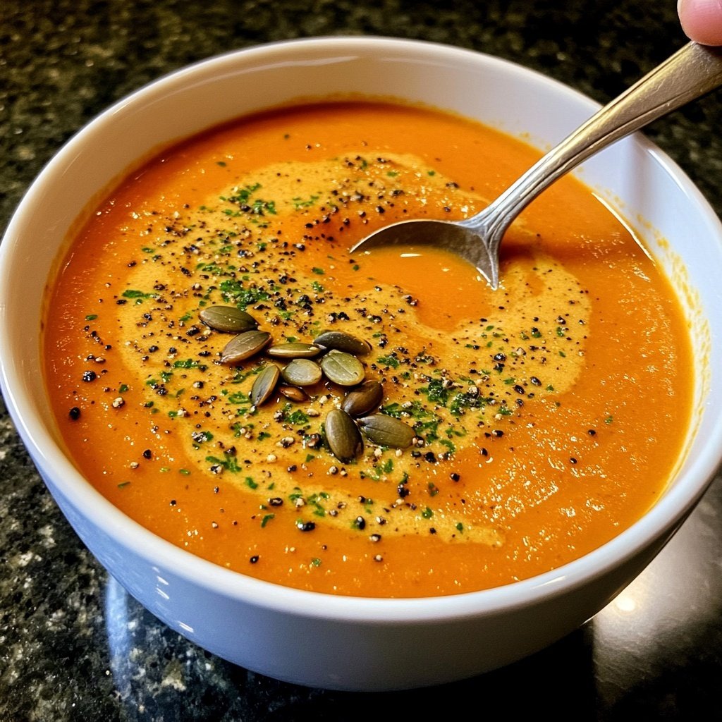 Kürbissuppe ohne Sahne