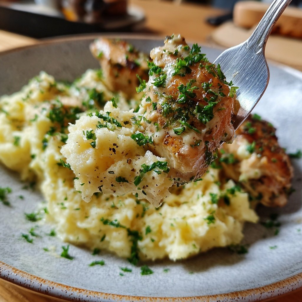 Hausmannskost Cremiges Hähnchen mit Kartoffelpüree