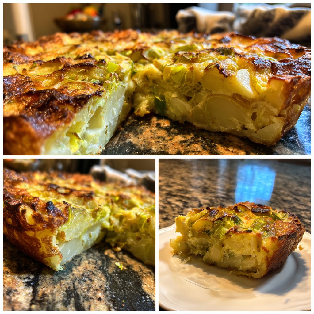 Kartoffelauflauf mit Lauch