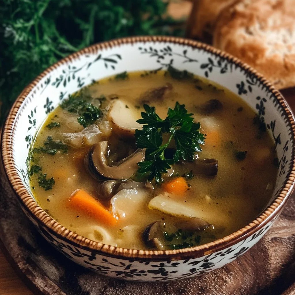 Waldpilzsuppe mit Sahne