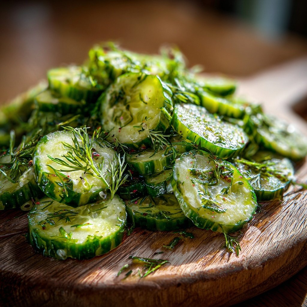 Gurkensalat Zum Grillen Mit Dill