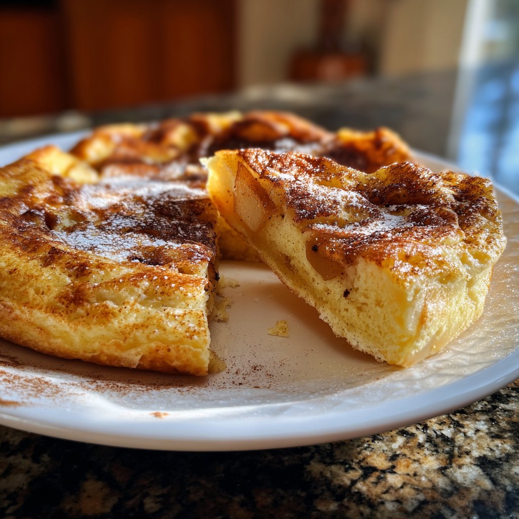 Pfannkuchen mit Birnen und Zimt